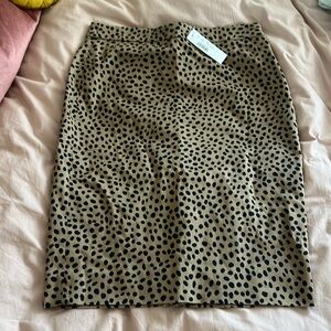 J.CREW leopard pencil skirt